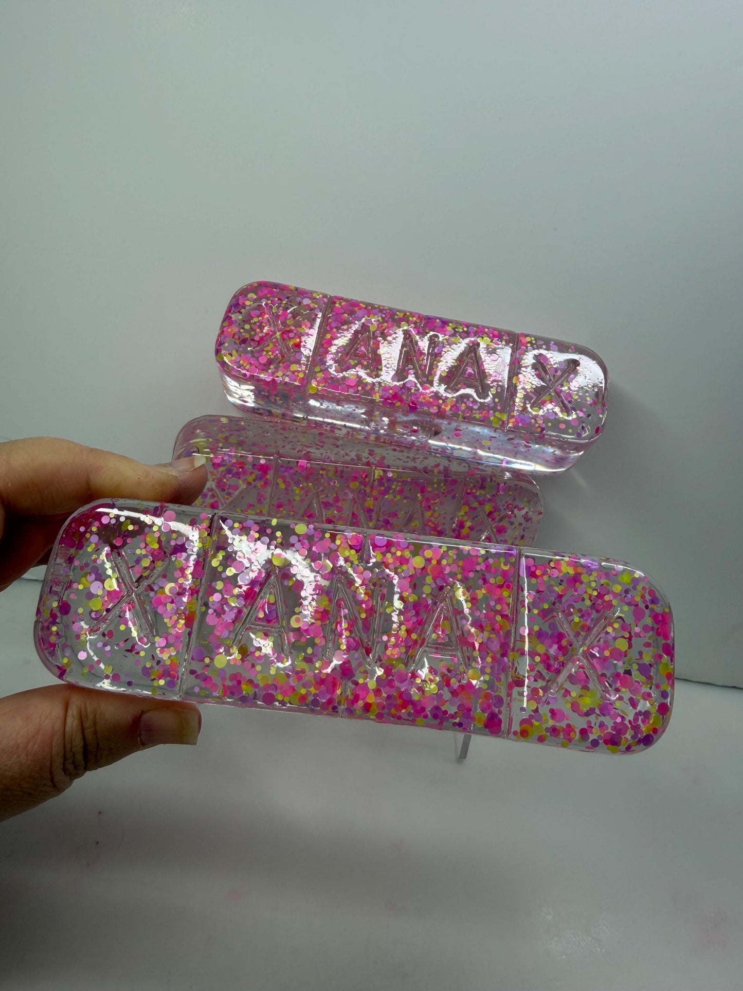 3D Resin Pill Wall Art: Magic Confetti Pop Art Capsule| Dopamine Decor| Office Decor