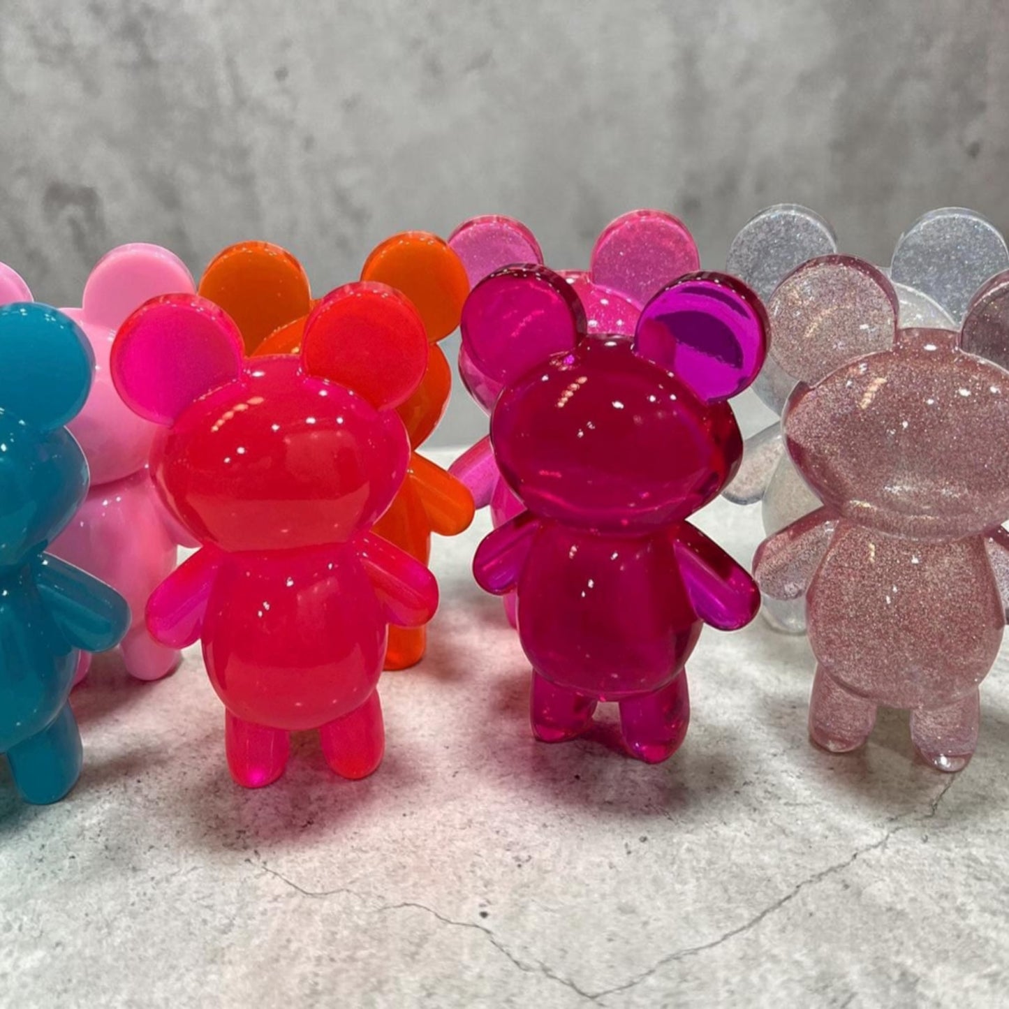 Giant Gummy Bear Pop Art Sculpture • 7” Resin Candy Bear Figurine • Choose Your Color • Kawaii Dopamine Decor • Shelf Statement Piece