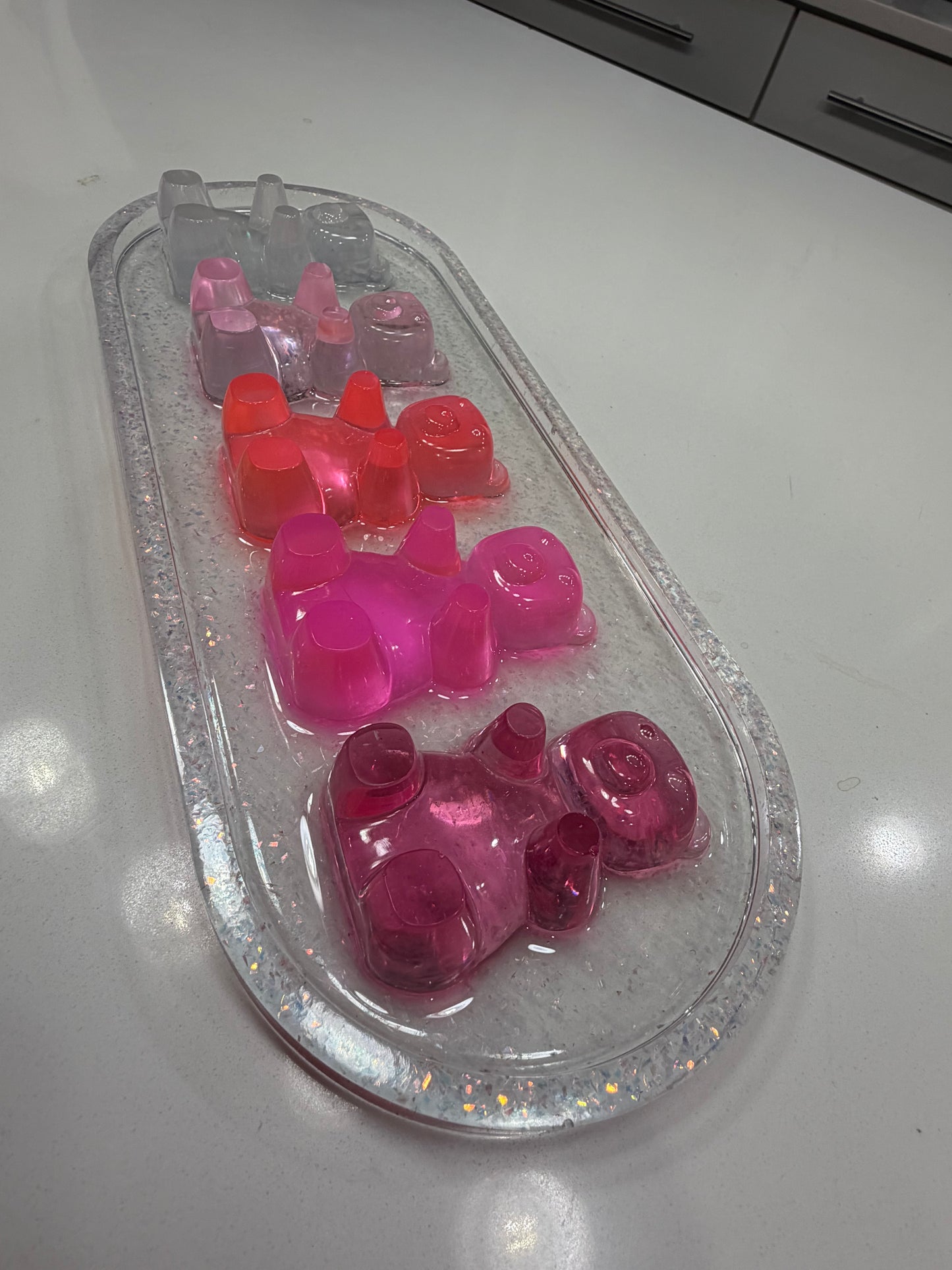Five-Bear Candy Gradient Wall Art