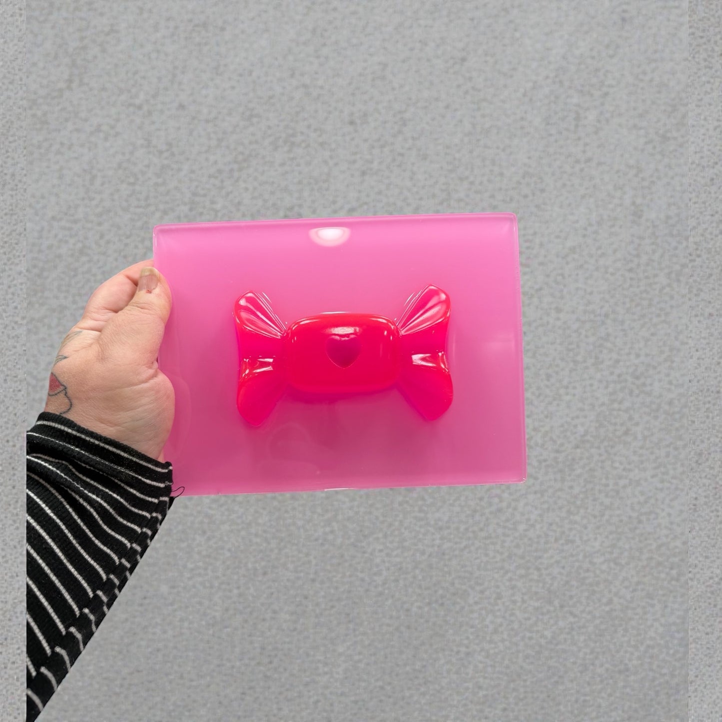 Pink Resin Gummy Candy Wall Art: 3D Pop Art Nursery Decor