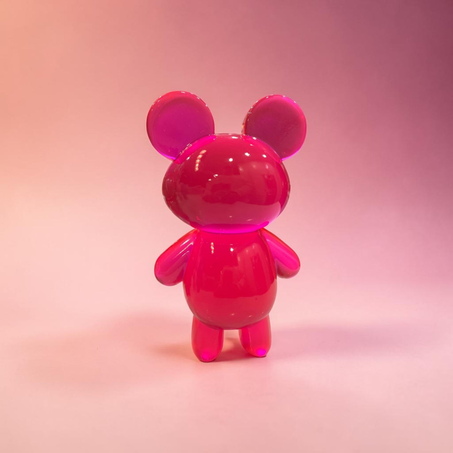 Giant Gummy Bear Pop Art Sculpture • 7” Resin Candy Bear Figurine • Choose Your Color • Kawaii Dopamine Decor • Shelf Statement Piece