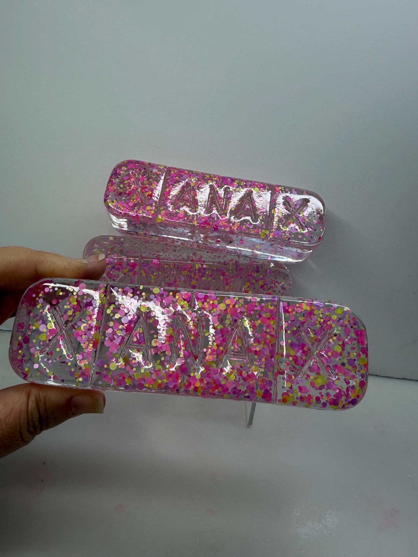 3D Resin Pill Wall Art: Magic Confetti Pop Art Capsule| Dopamine Decor| Office Decor