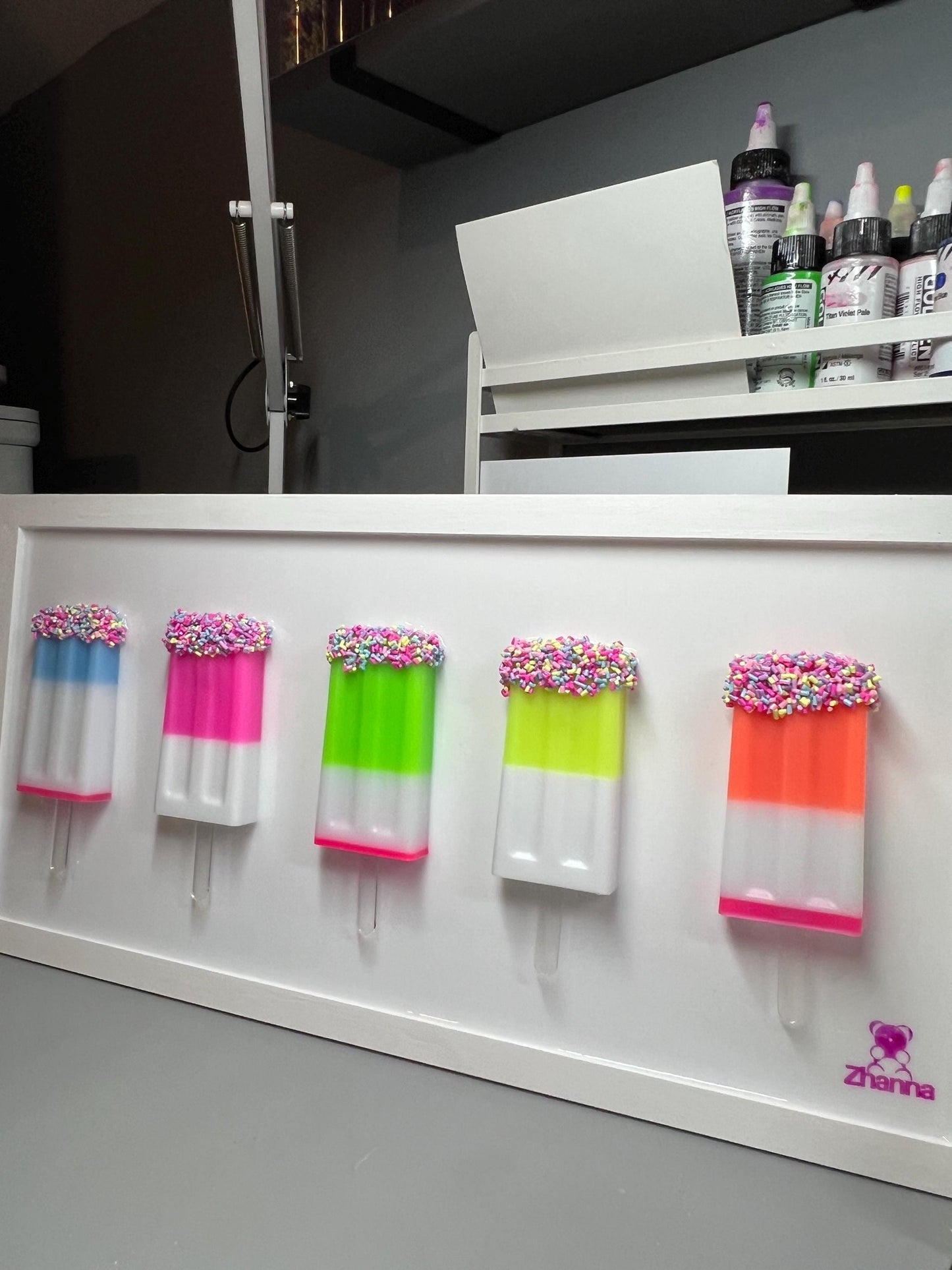 Rainbow Popsicle 3D Pop Art: Sprinkled Dopamine Wall Decor