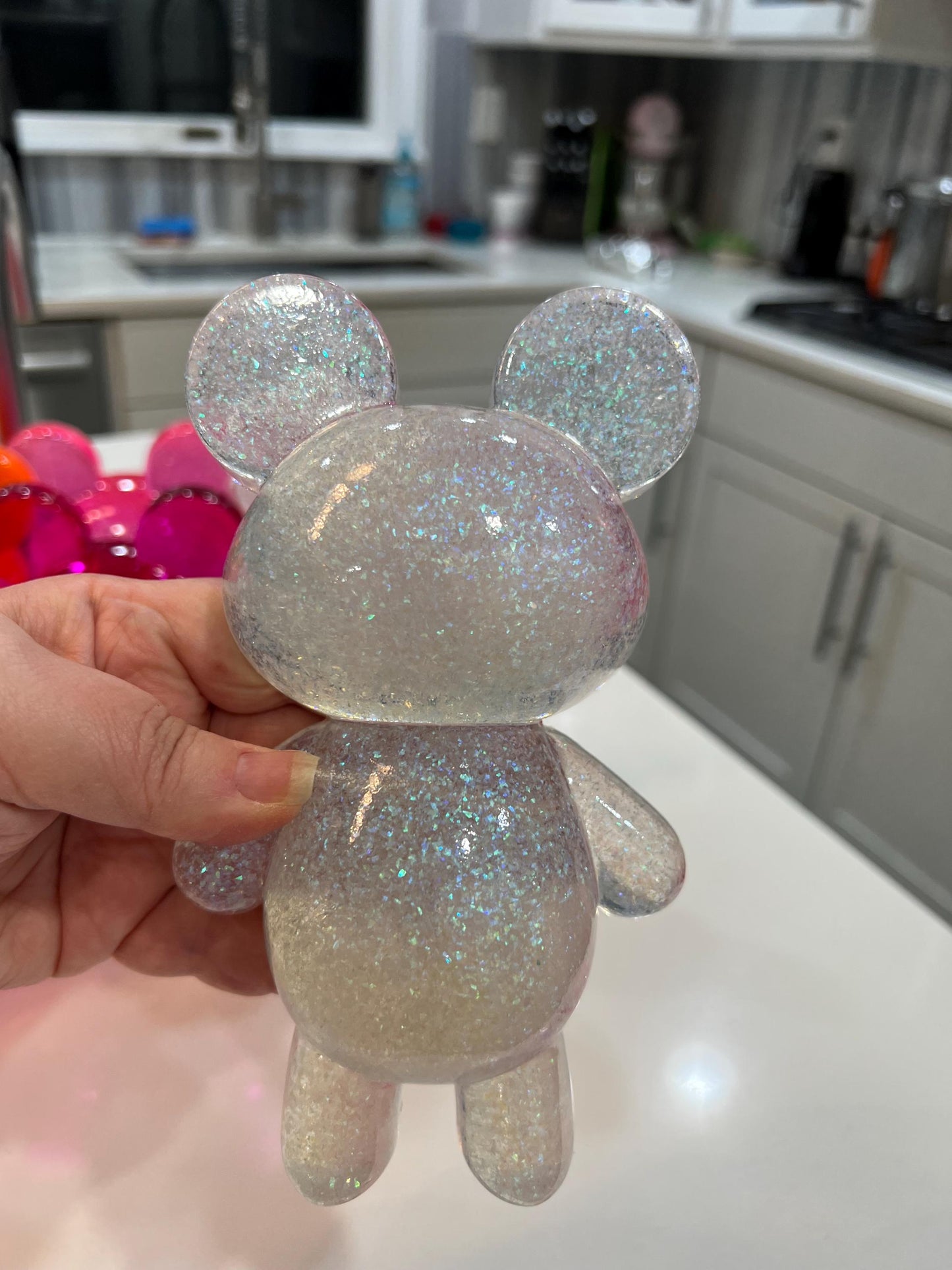 Giant Gummy Bear Pop Art Sculpture • 7” Resin Candy Bear Figurine • Choose Your Color • Kawaii Dopamine Decor • Shelf Statement Piece