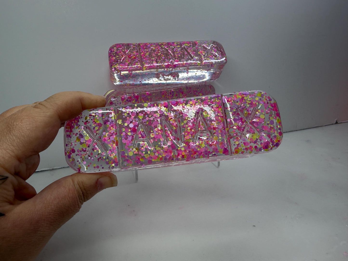 3D Resin Pill Wall Art: Magic Confetti Pop Art Capsule| Dopamine Decor| Office Decor