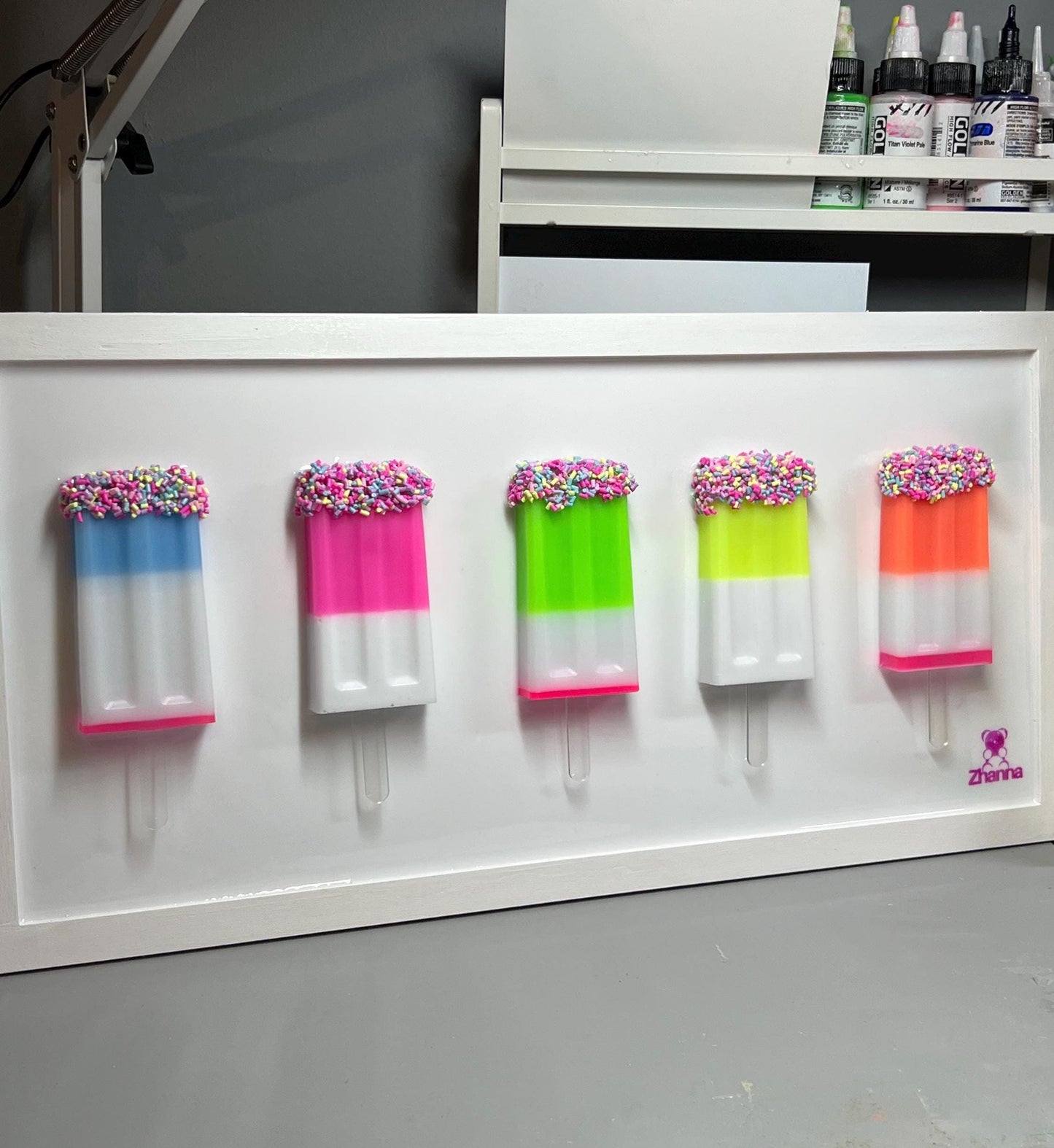 Rainbow Popsicle 3D Pop Art: Sprinkled Dopamine Wall Decor
