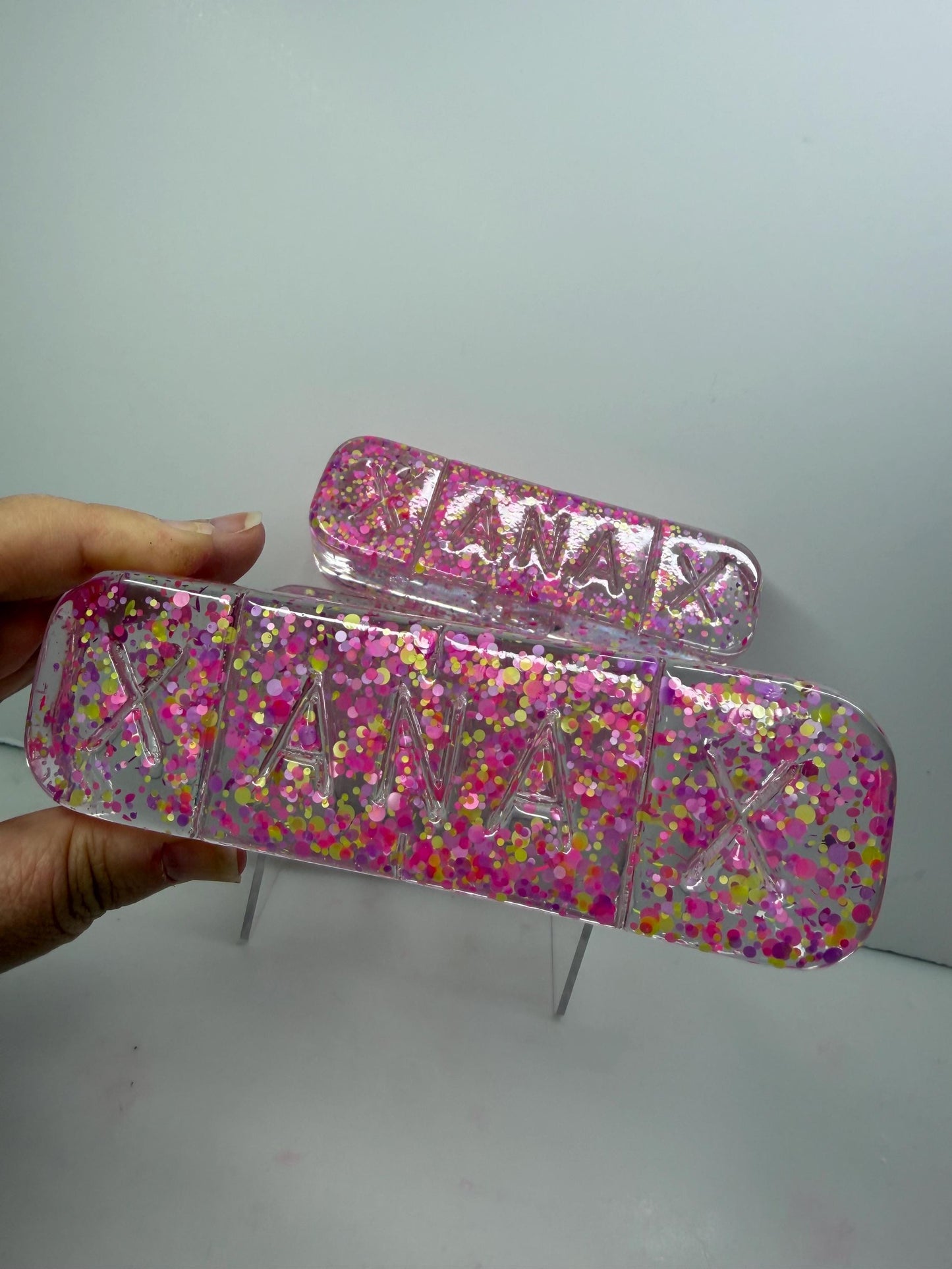 3D Resin Pill Wall Art: Magic Confetti Pop Art Capsule| Dopamine Decor| Office Decor