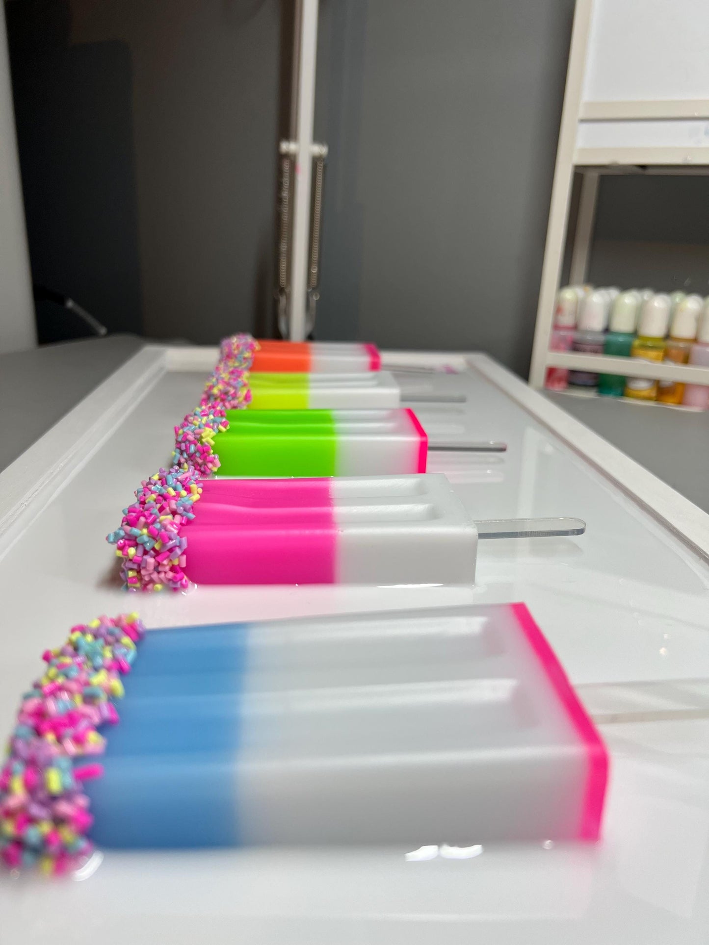 Rainbow Popsicle 3D Pop Art: Sprinkled Dopamine Wall Decor