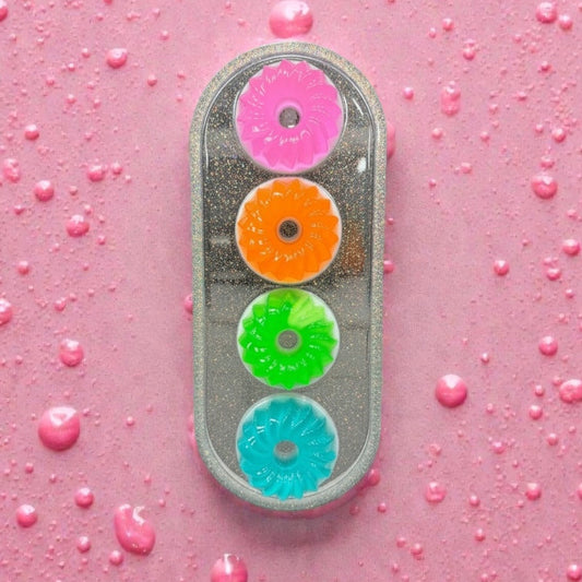 Neon Jelly Cake Wall Art 13x5 Resin Pop Art – Rainbow Gummy Dessert Decor – Maximalist Candy Wall Hanging