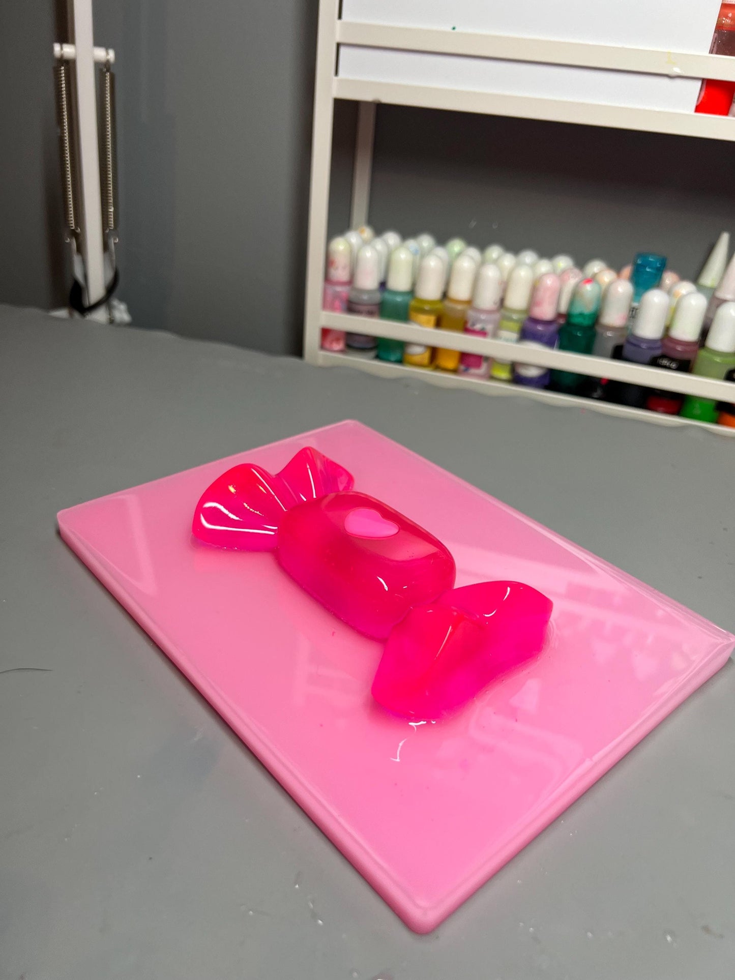 Pink Resin Gummy Candy Wall Art: 3D Pop Art Nursery Decor