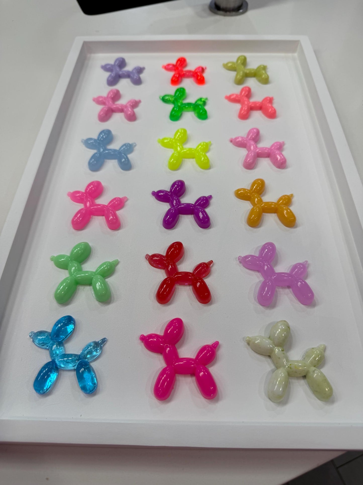 Rainbow Resin Balloon Dogs, 3D Pop Art wall art, Nursery Room Decor, Candy Art, Wall Hanging