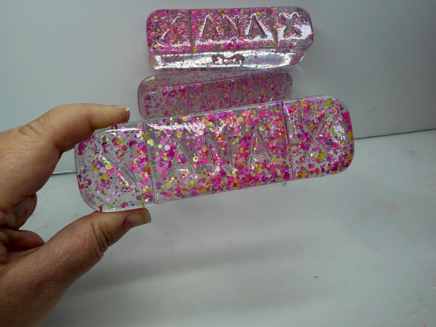 3D Resin Pill Wall Art: Magic Confetti Pop Art Capsule| Dopamine Decor| Office Decor