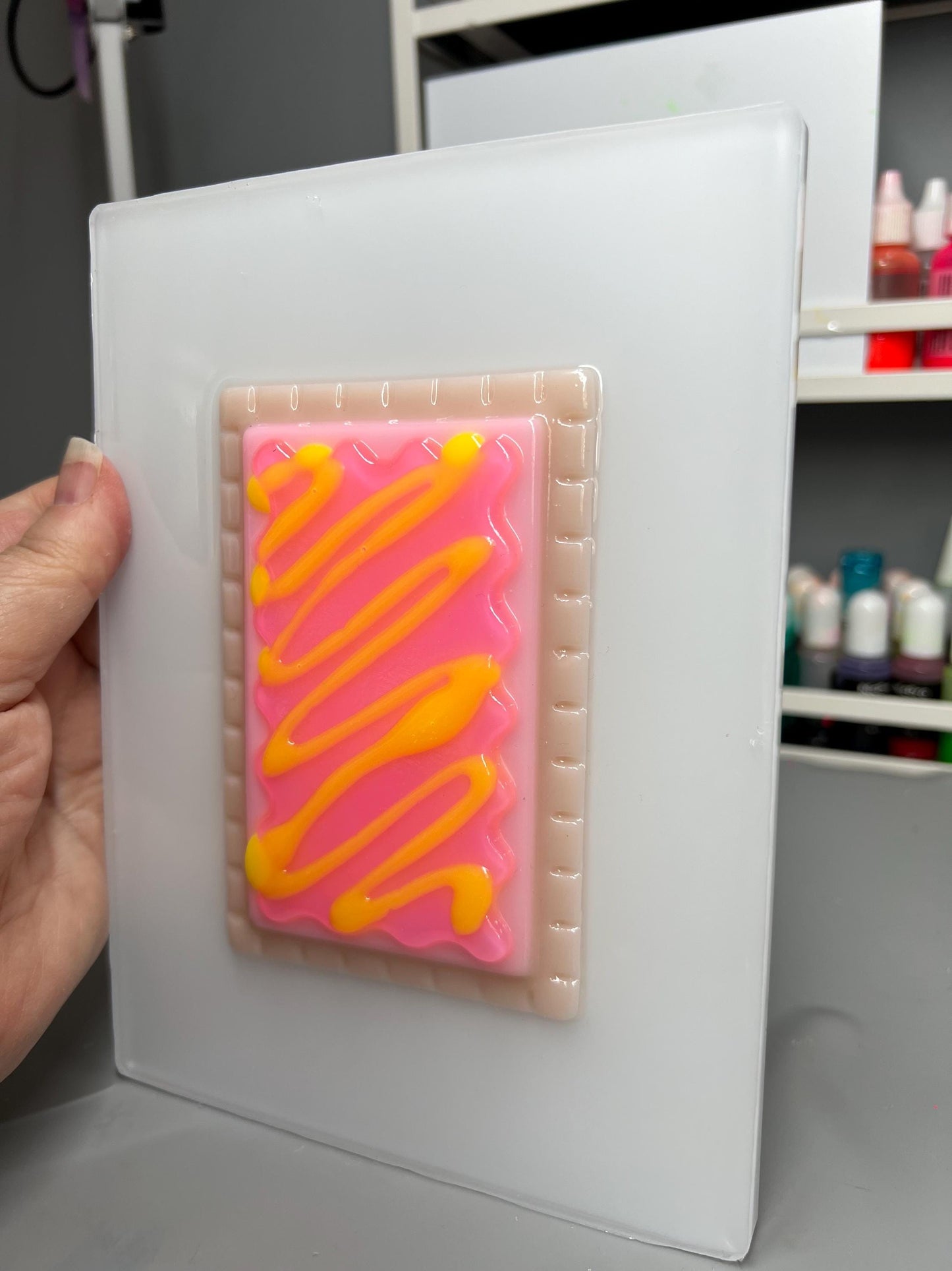 3D Pop Art Toaster Pastry Wall Hanging: Whimsical Nursery Decor