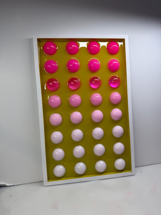 Custom Pop Art Wall Art – Resin Bubble Artwork – Modern Nursery Decor – Bold Statement Wall Art – Handmade Colorful Resin Art – Contemporary