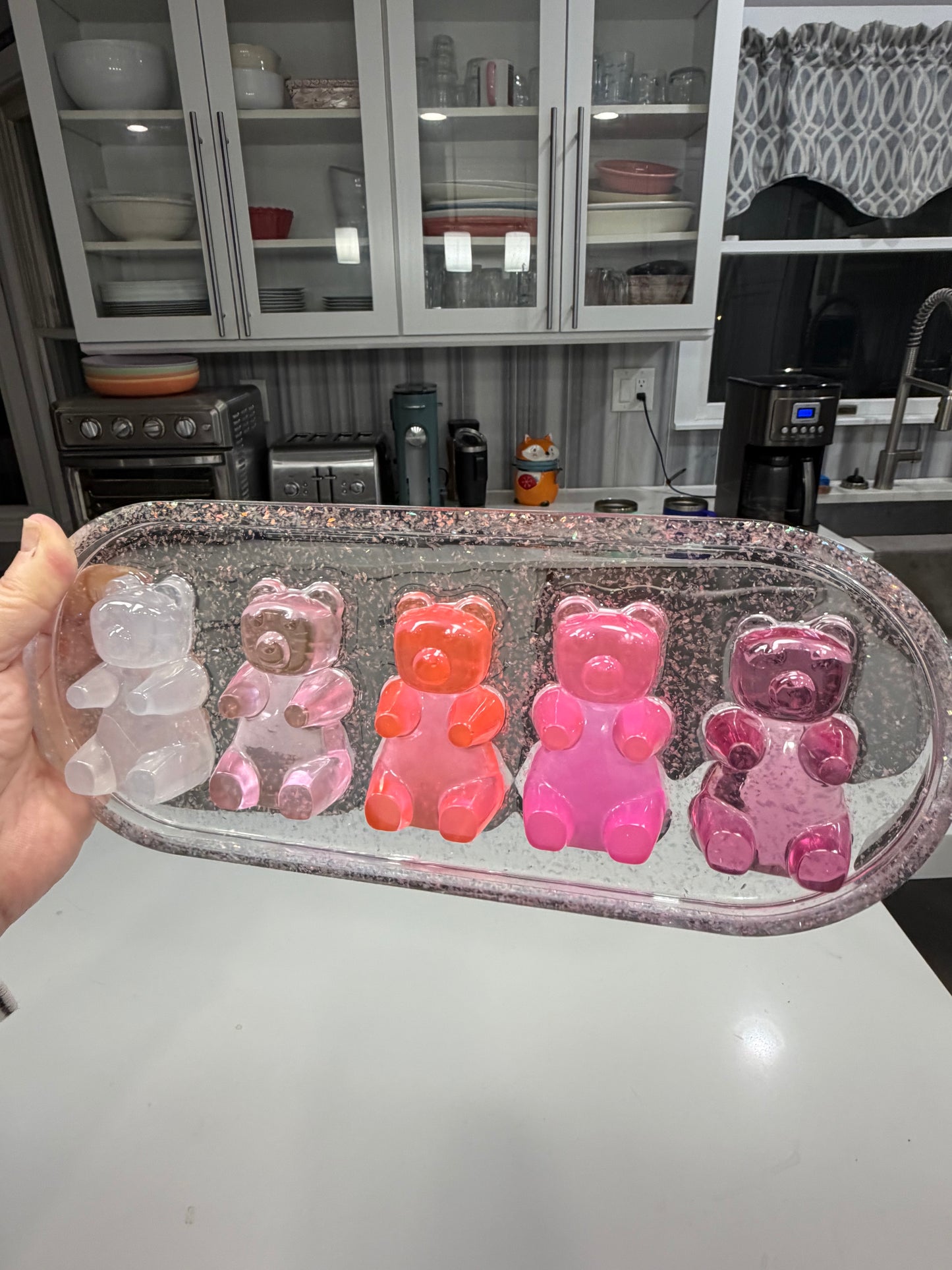 Five-Bear Candy Gradient Wall Art