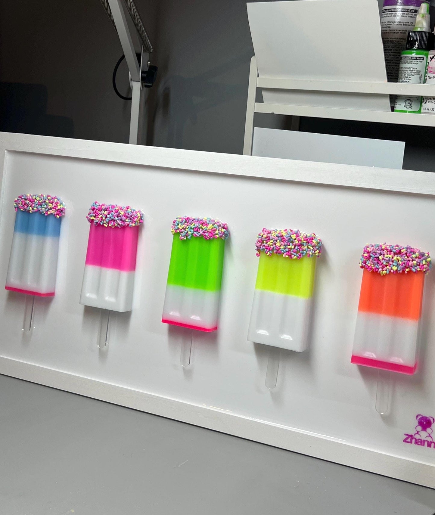 Rainbow Popsicle 3D Pop Art: Sprinkled Dopamine Wall Decor