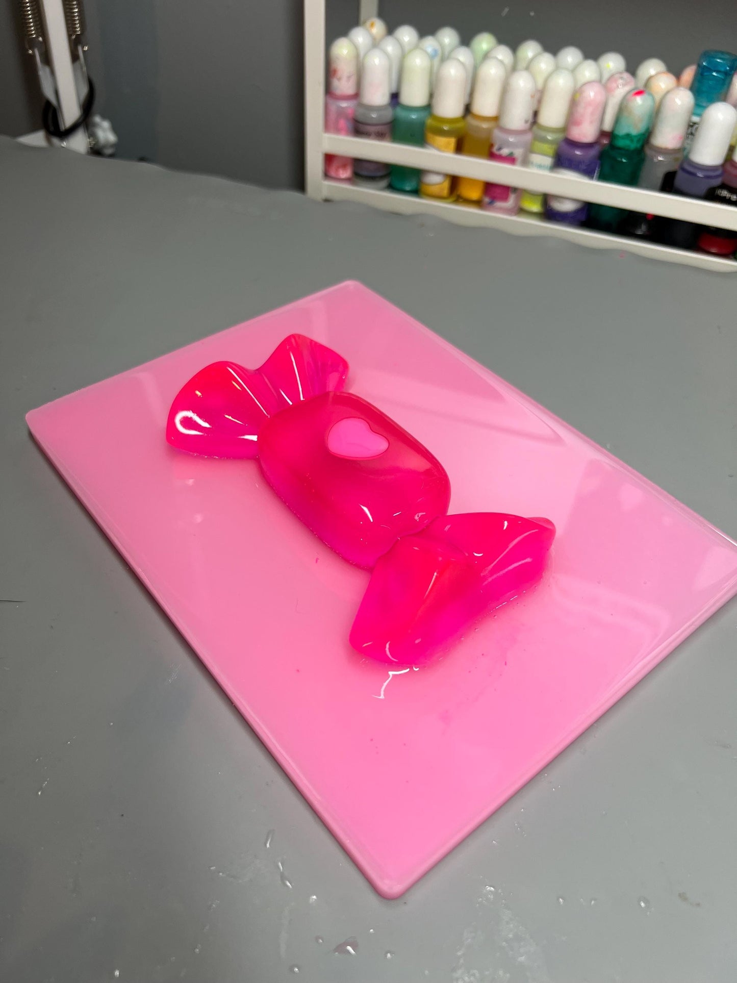 Pink Resin Gummy Candy Wall Art: 3D Pop Art Nursery Decor