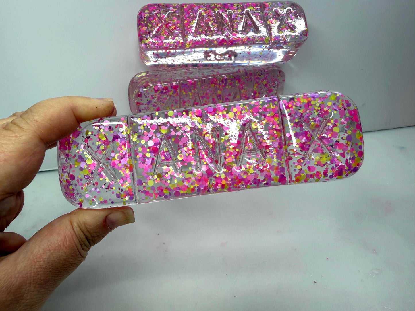 3D Resin Pill Wall Art: Magic Confetti Pop Art Capsule| Dopamine Decor| Office Decor