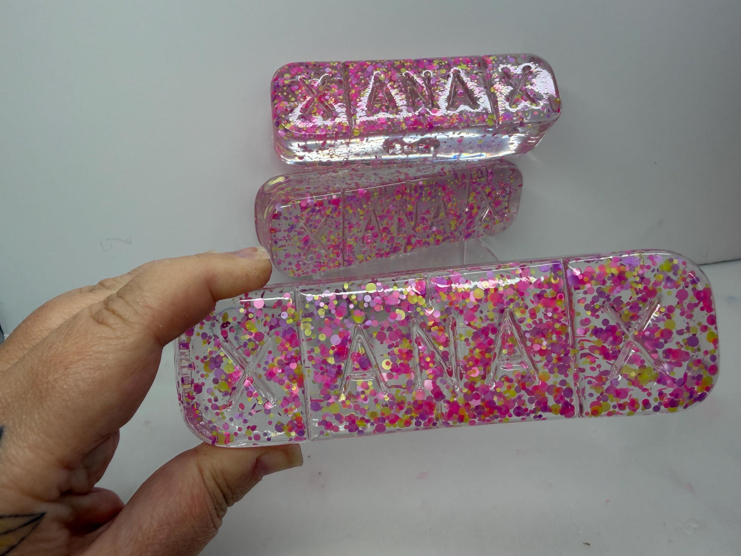 3D Resin Pill Wall Art: Magic Confetti Pop Art Capsule| Dopamine Decor| Office Decor