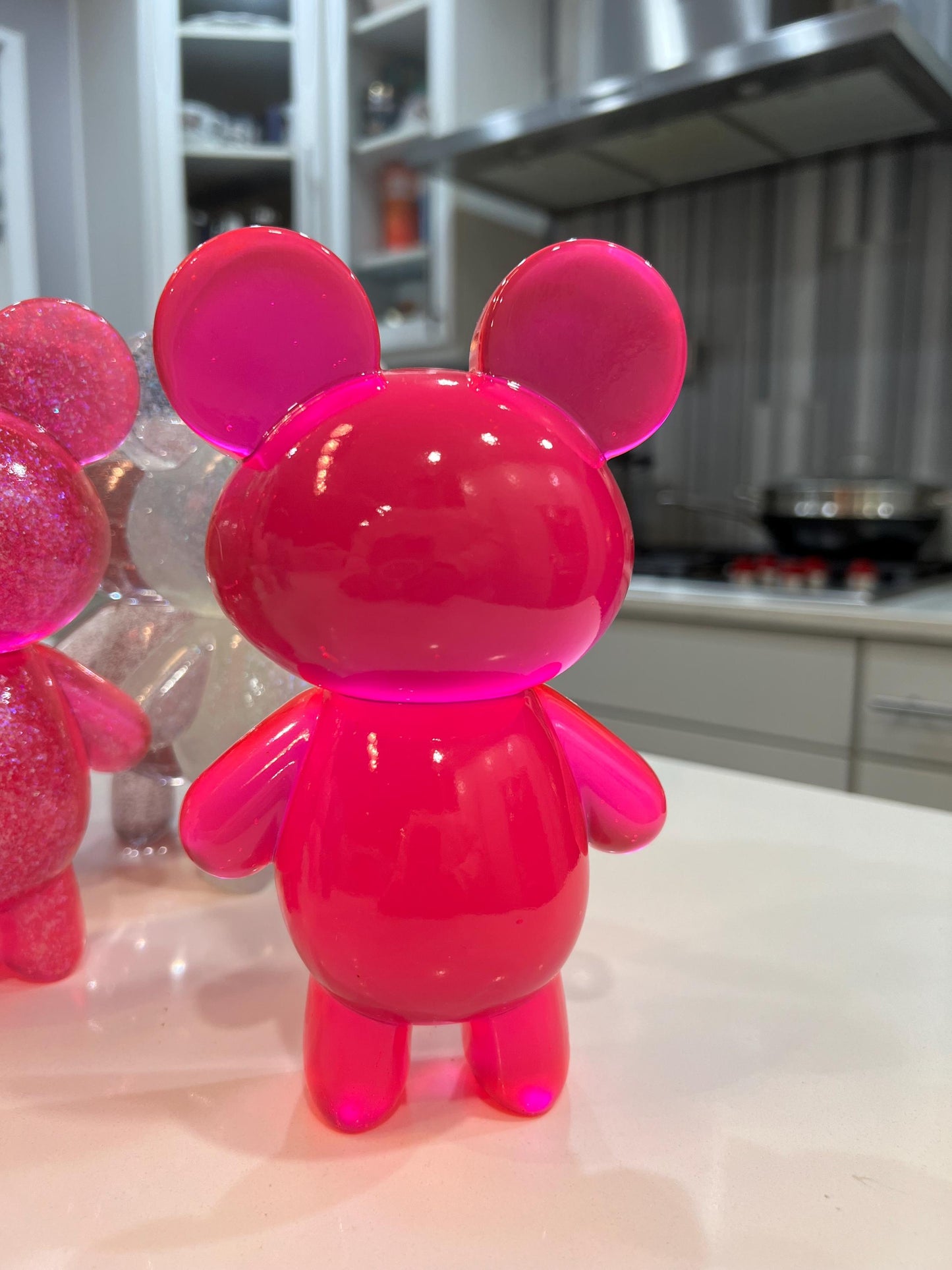 Giant Gummy Bear Pop Art Sculpture • 7” Resin Candy Bear Figurine • Choose Your Color • Kawaii Dopamine Decor • Shelf Statement Piece