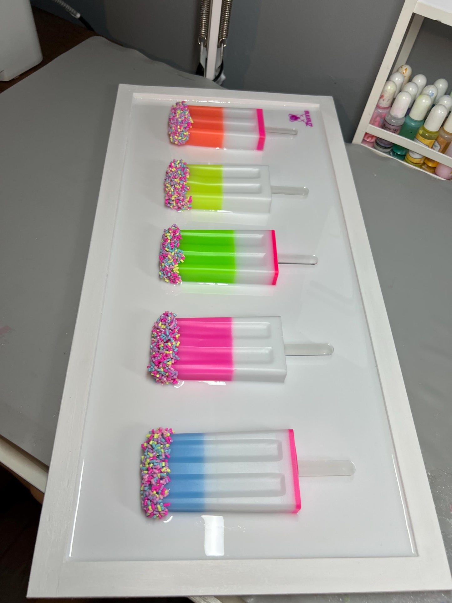 Rainbow Popsicle 3D Pop Art: Sprinkled Dopamine Wall Decor
