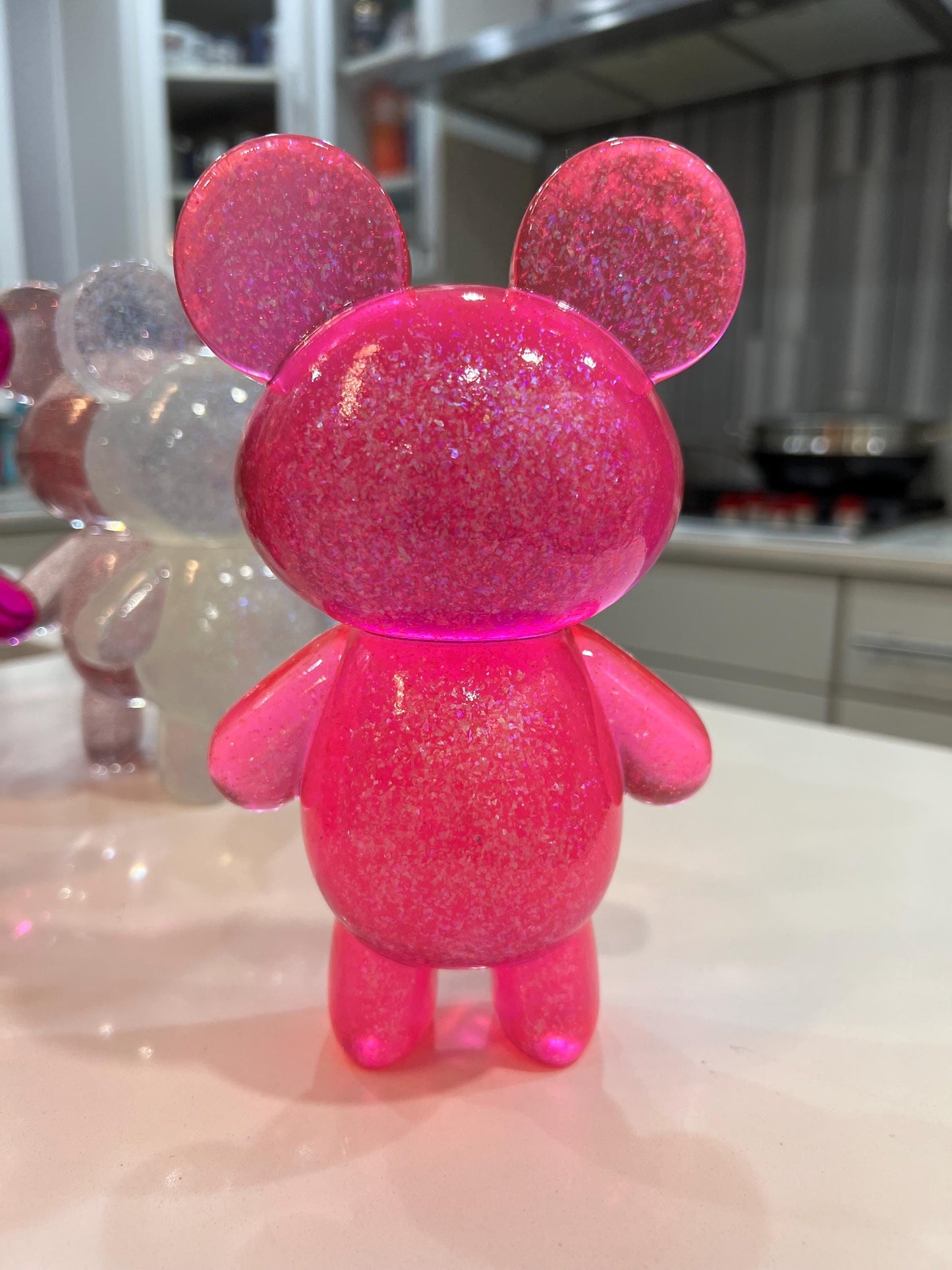 Giant Gummy Bear Pop Art Sculpture • 7” Resin Candy Bear Figurine • Choose Your Color • Kawaii Dopamine Decor • Shelf Statement Piece